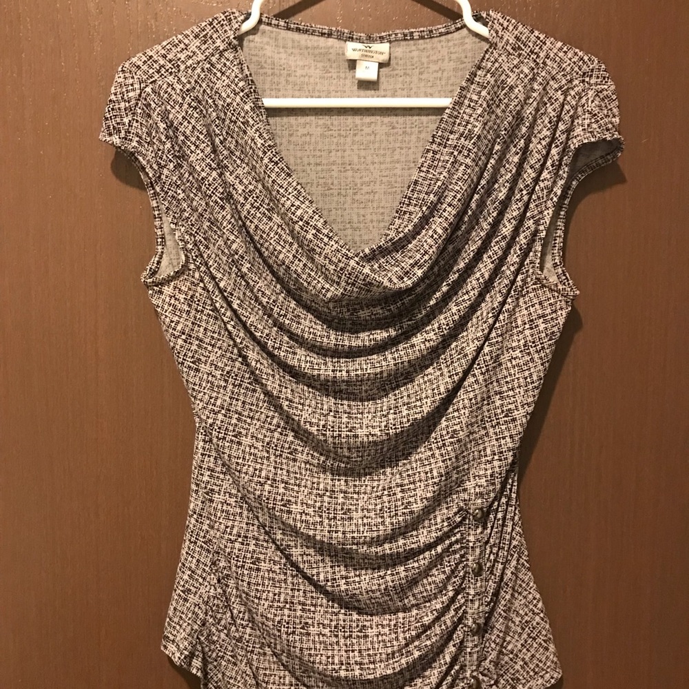 💖 Lavender and Black Top 💖